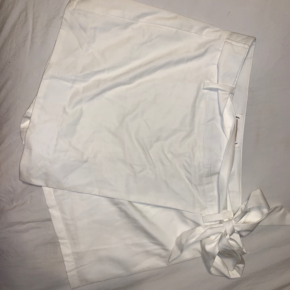 White Envelope Shorts